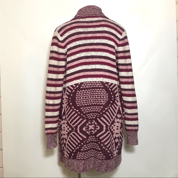 URBAN OUTFITTERS ECOTÉ Intarsia Print Knit Cardigan - Picture 6 of 8